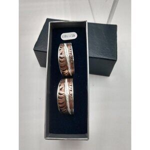 Montana Silversmiths Hope Feather Earrings Silver/Rose Gold Plated